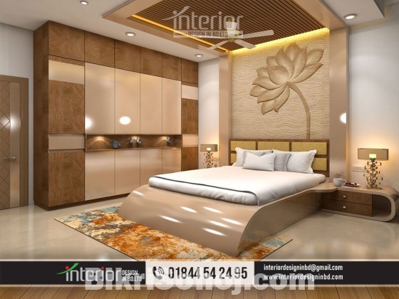 Flat Bedroom Interior Design in Bangladesh. Master Bedroom I